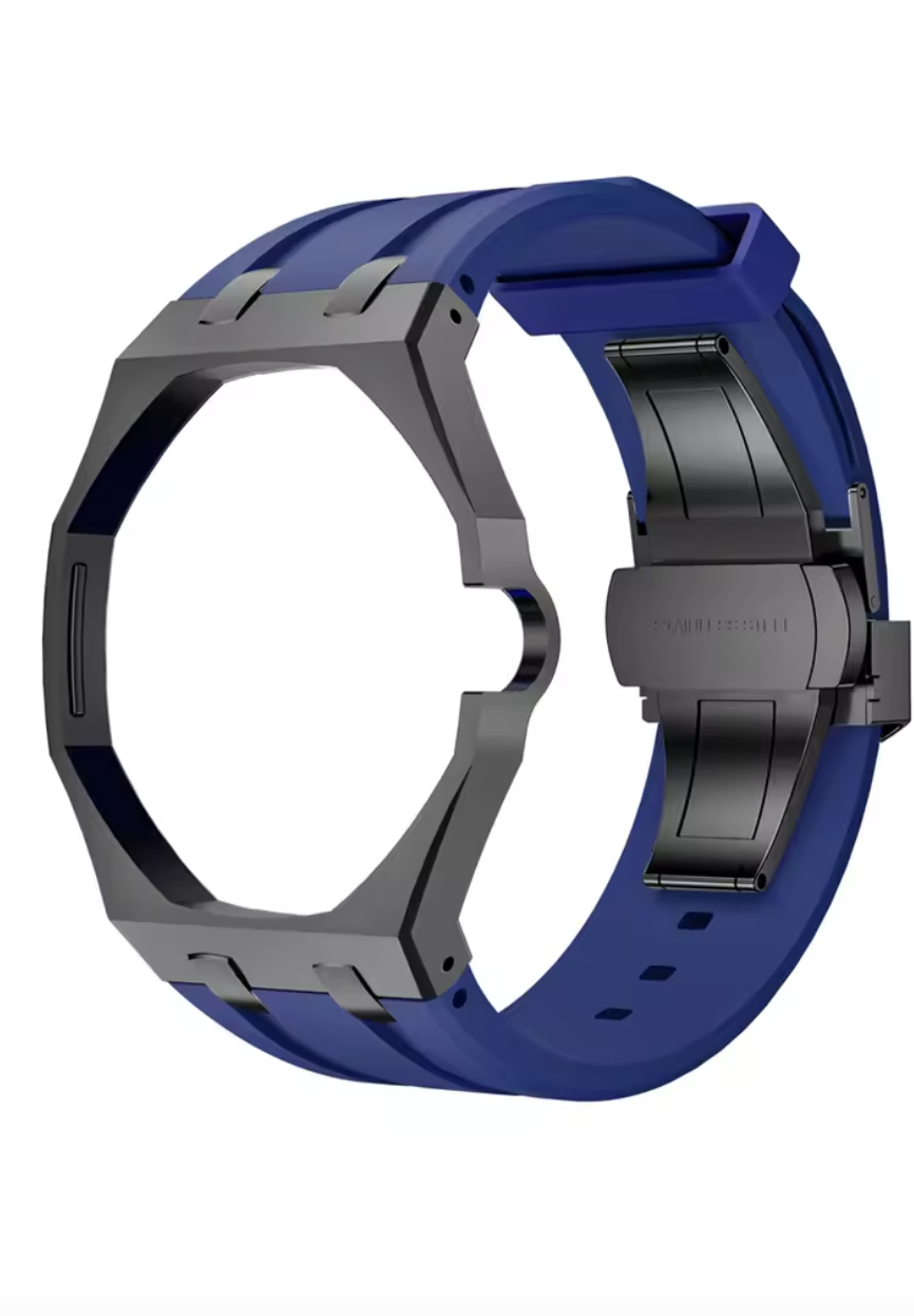 Swatch x AP Royal Pop Stainless Steel Case + Silicone Strap Conversion Kit — Pocket Watch to Wristwatch