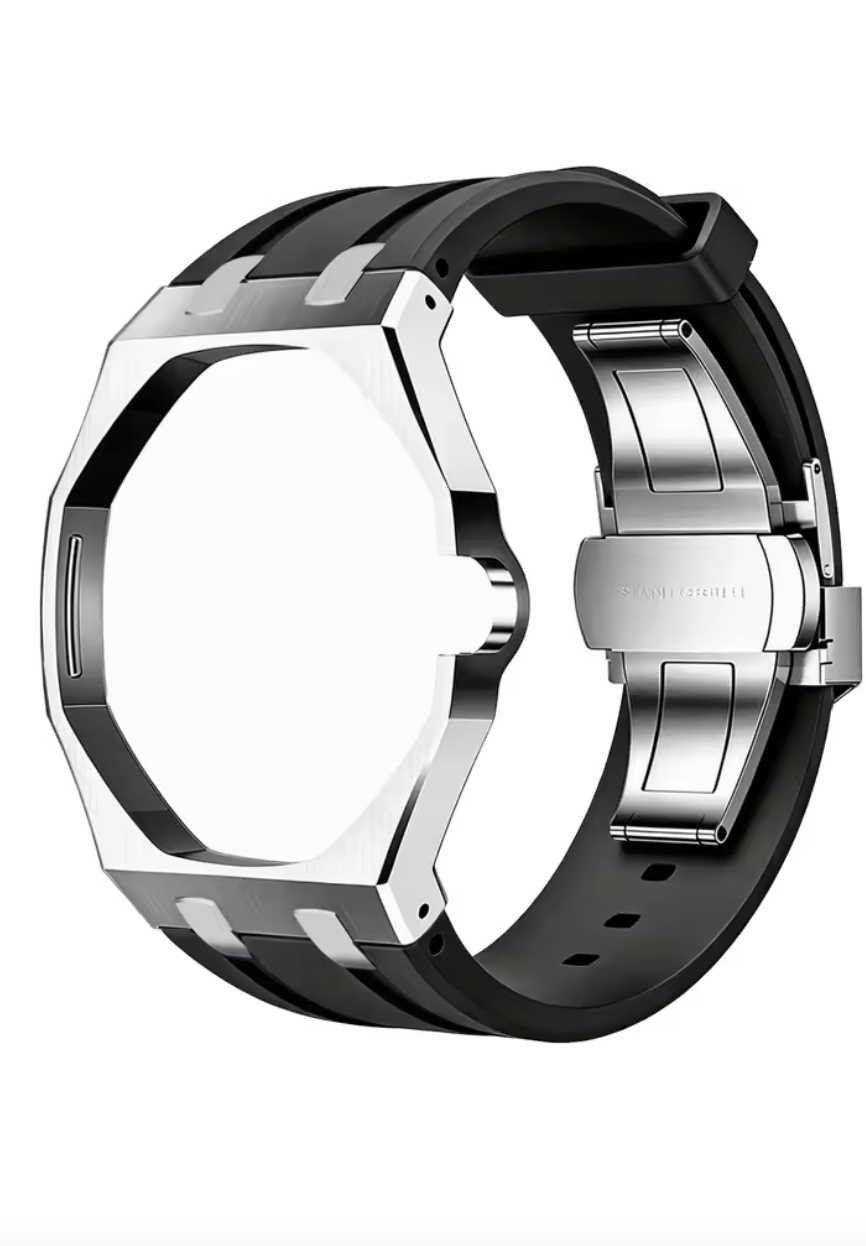Swatch x AP Royal Pop Stainless Steel Case + Silicone Strap Conversion Kit — Pocket Watch to Wristwatch