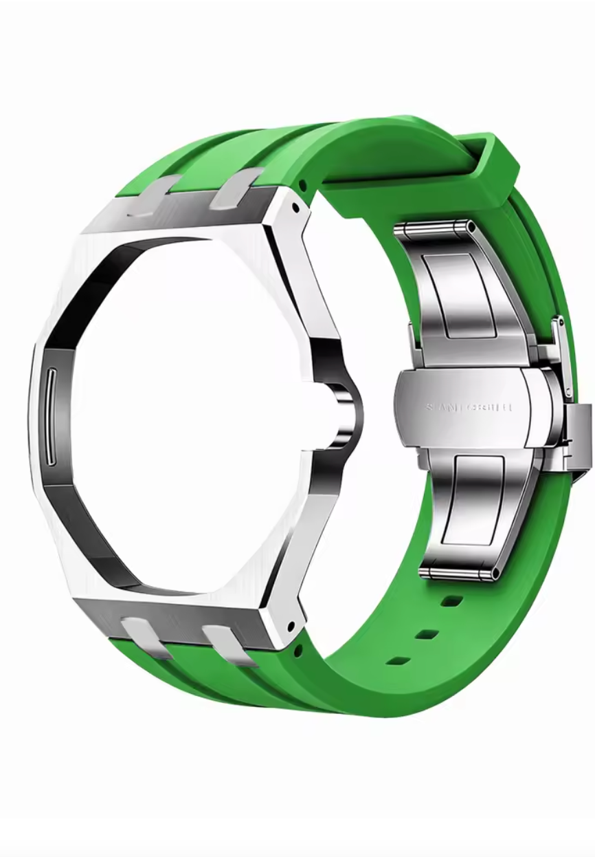 Swatch x AP Royal Pop Stainless Steel Case + Silicone Strap Conversion Kit — Pocket Watch to Wristwatch