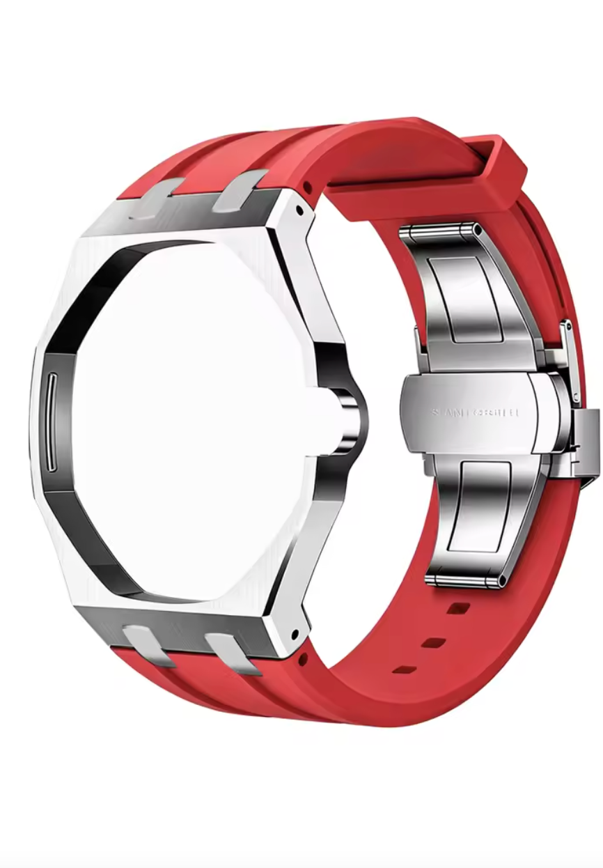 Swatch x AP Royal Pop Stainless Steel Case + Silicone Strap Conversion Kit — Pocket Watch to Wristwatch